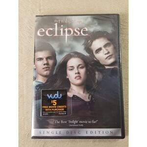 The Twilight Saga Eclipse 1 Disc DVD Sealed Dolby Digital 2010 Summit